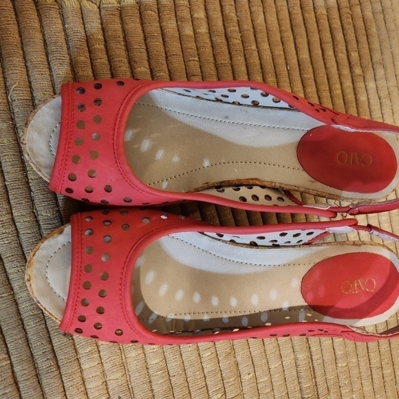 Red wedge sandals - Picture 7 of 7